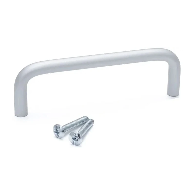 RS PRO Anodised Silver Aluminium Arch Shape Handle 34 mm Height, 8mm Width, 128 mm Length 237-851