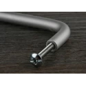 RS PRO Anodised Silver Aluminium Arch Shape Handle 34 mm Height, 8mm Width, 128 mm Length 237-851