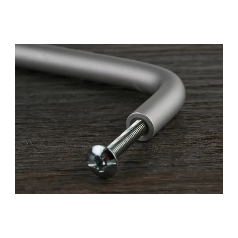 RS PRO Anodised Silver Aluminium Arch Shape Handle 34 mm Height, 8mm Width, 128 mm Length 237-851