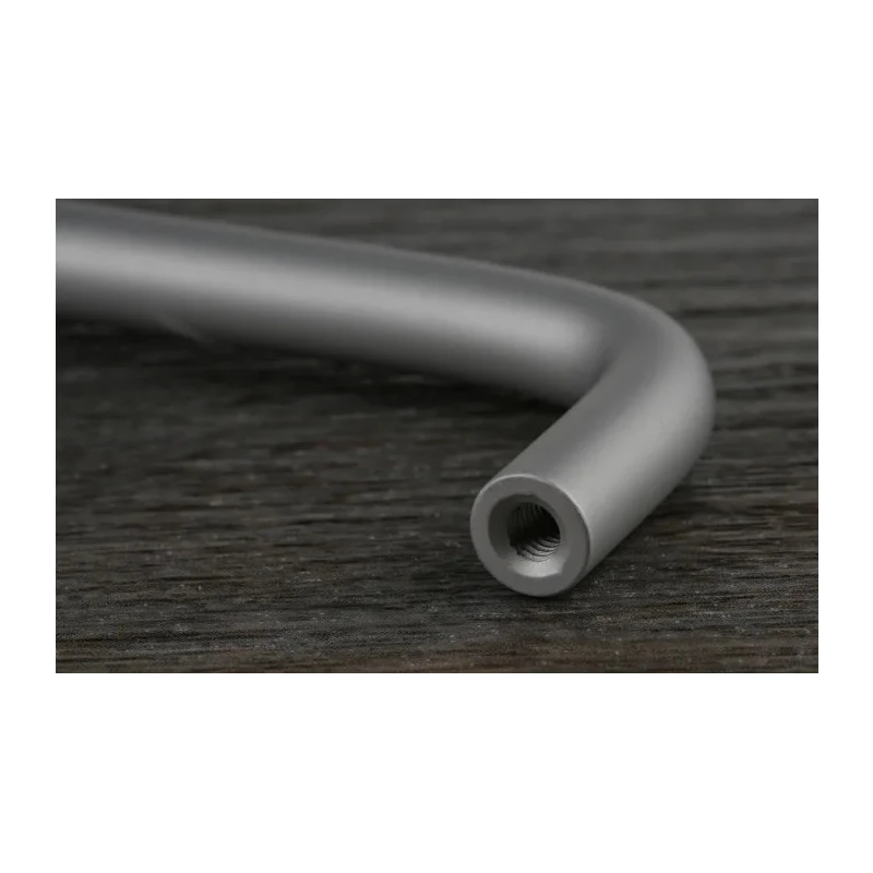 RS PRO Anodised Silver Aluminium Arch Shape Handle 34 mm Height, 8mm Width, 128 mm Length 237-851