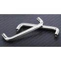 RS PRO Anodised Silver Stainless Steel Arch Shape Handle 30 mm Height, 9 mm Width, 104 mm Length 237-895