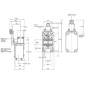 Honeywell Technologies LS Series Plunger Limit Switch, SPDT, IP67, Die Cast Zinc Housing, 240V AC, 6A 2LS1-4CN151
