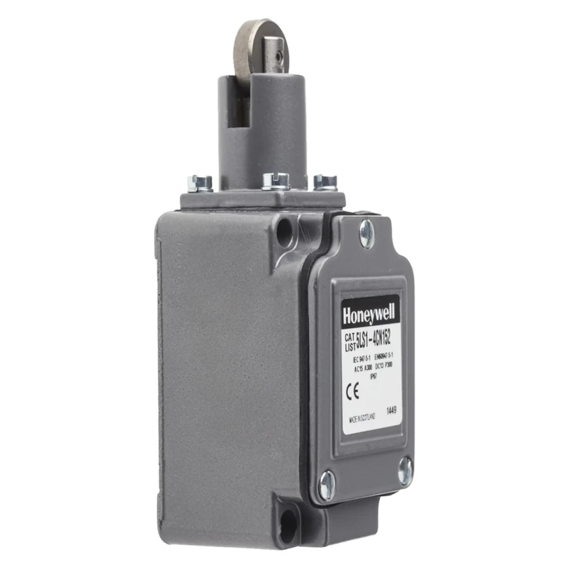 Honeywell Technologies LS Series Top-roller Plunger Limit Switch, SPDT, IP67, Die Cast Zinc Housing, 240V AC, 6A 5LS1-4CN152