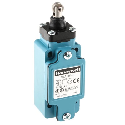 Honeywell Technologies GLA Series Plunger Limit Switch 1 NO/1 NC SPDT Snap Action IP67 Die Cast Zinc Housing 600V AC 6A