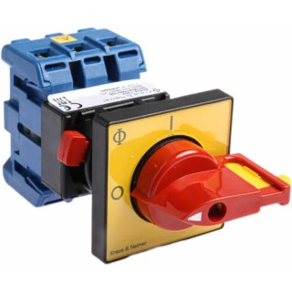 Kraus & Naimer 3-Pole Panel Mount Isolator Switch IP65 32A 11kW KG32A.T203/GBA011.FT2