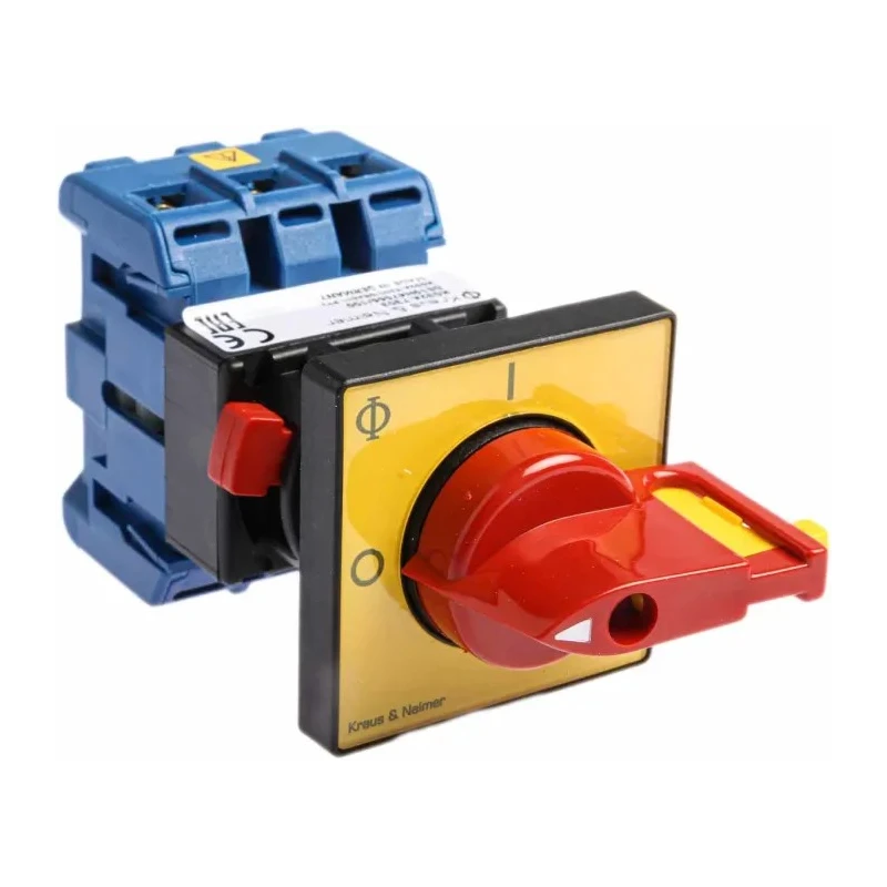 Kraus & Naimer 3-Pole Panel Mount Isolator Switch IP65 32A 11kW KG32A.T203/GBA011.FT2