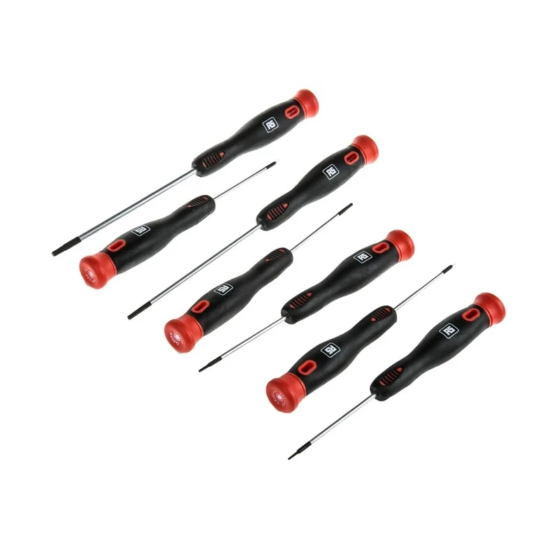 RS PRO Hexagon Precision Screwdriver Set, 7-Piece, Tip Sizes 0.6 to 3.0 mm 243-686