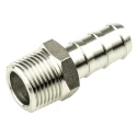 Legris Pneumatic Stainless Steel Pipe Fitting Straight Hexagon Adapter Male Threaded 3/8 in x Male 1823 10 17