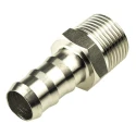 Legris Pneumatic Stainless Steel Pipe Fitting Straight Hexagon Adapter Male Threaded 3/8 in x Male 1823 10 17