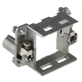 HARTING Metal Frame HAN Modular Series Thread Size M3 4 Way, Grey Die Cast Zinc, Size 6B 09140060303