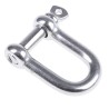 RS PRO D-Shackle Stainless Steel, Screw Pin, 0.25 t Safe Working Load, 10 mm Diameter, 20 mm Jaw Width 312-3516