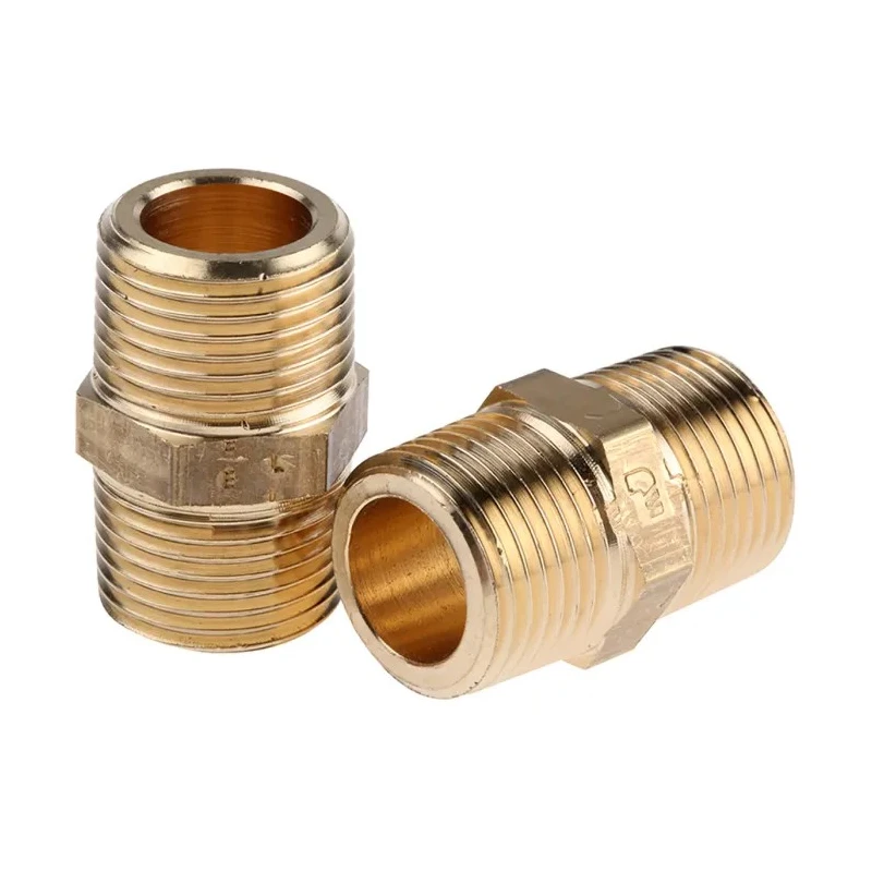 Legris Pneumatic Brass Pipe Fitting Straight Threaded Adapter Male R 3/8 in to Male R 3/8 in 0121 17 17