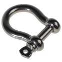 RS PRO Stainless Steel Bow Shackle 1 t Safe Working Load, Screw Pin, 16 mm Diameter, 35 mm Jaw Width 312-3588