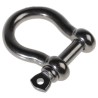 RS PRO Stainless Steel Bow Shackle 1 t Safe Working Load, Screw Pin, 16 mm Diameter, 35 mm Jaw Width 312-3588