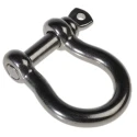 RS PRO Stainless Steel Bow Shackle 1 t Safe Working Load, Screw Pin, 16 mm Diameter, 35 mm Jaw Width 312-3588