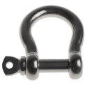 RS PRO Stainless Steel Bow Shackle 1 t Safe Working Load, Screw Pin, 16 mm Diameter, 35 mm Jaw Width 312-3588