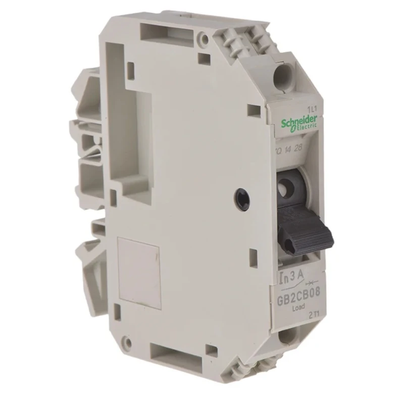 Schneider Electric TeSys GB2 Thermal Circuit Breaker 3A Current Rating 1-Pole DIN Rail Mount GB2CB08