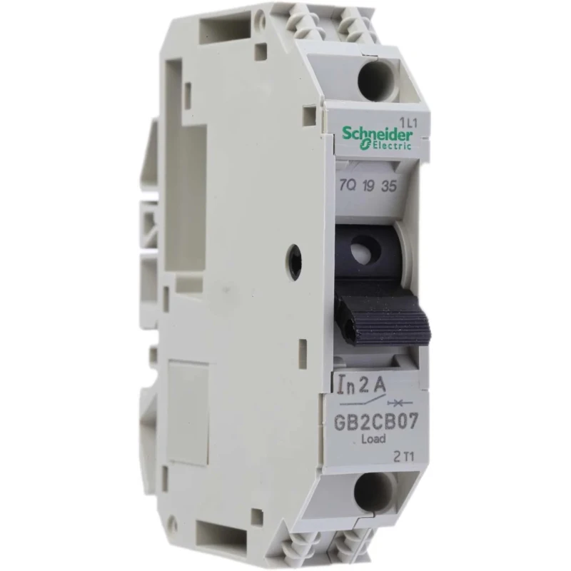 Schneider Electric TeSys GB2 Thermal Circuit Breaker 2A Current Rating 1-Pole DIN Rail Mount GB2CB07
