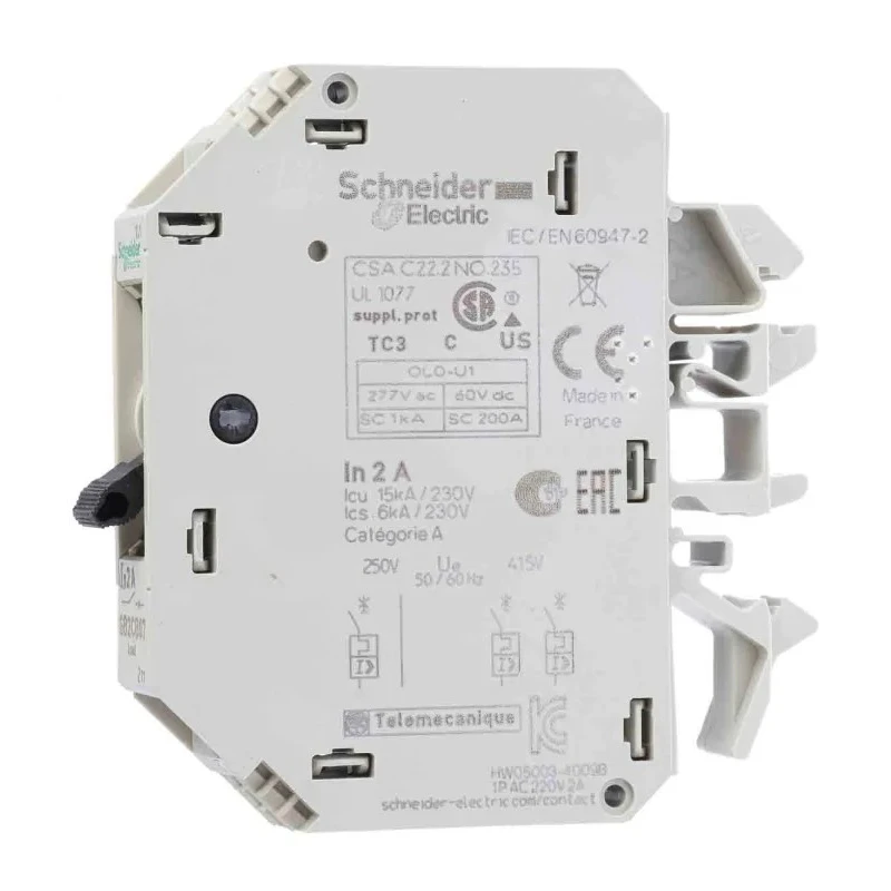Schneider Electric TeSys GB2 Thermal Circuit Breaker 2A Current Rating 1-Pole DIN Rail Mount GB2CB07