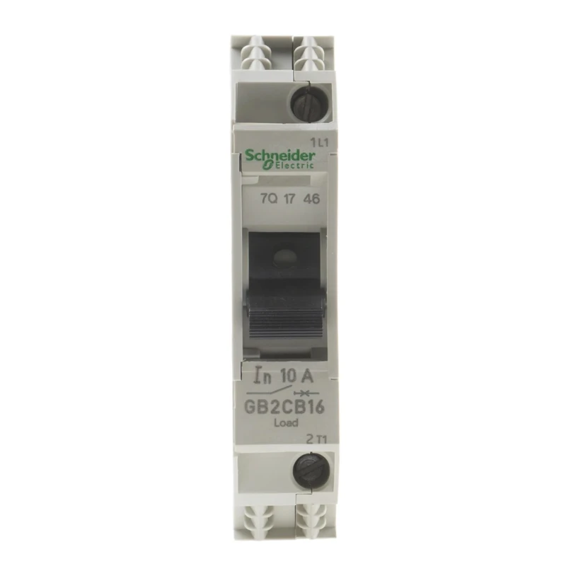 Schneider Electric TeSys GB2 Thermal Circuit Breaker 10A Current Rating 1-Pole DIN Rail GB2CB16