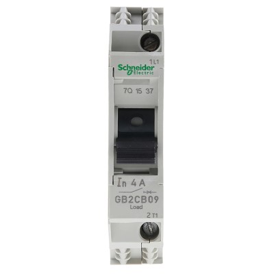 Schneider Electric TeSys TeSyS GB2 Thermal Circuit Breaker 4A Current Rating 1-Pole DIN Rail Mount GB2CB09