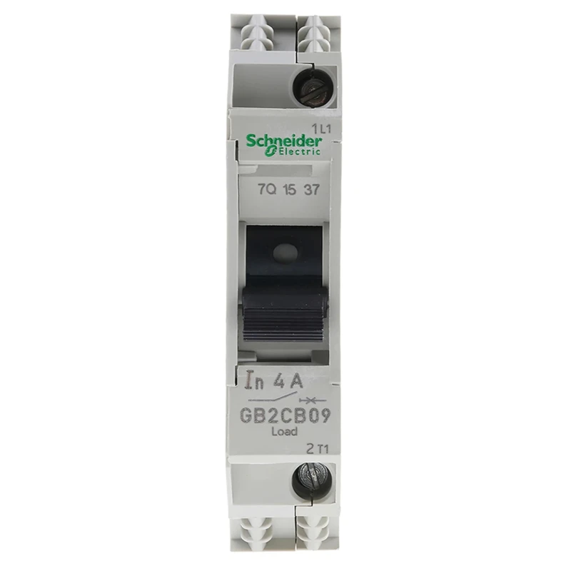 Schneider Electric TeSys TeSyS GB2 Thermal Circuit Breaker 4A Current Rating 1-Pole DIN Rail Mount GB2CB09