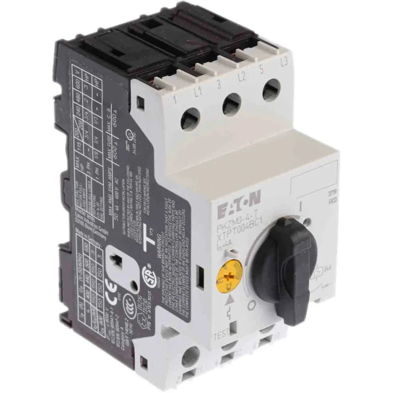 Eaton Motor Protection Circuit Breaker PKZM0-4-T, 2.5–4 A, 690V AC, 3 Poles, IP20 Rating, -25°C to 55°C 088914 PKZM0-4-T