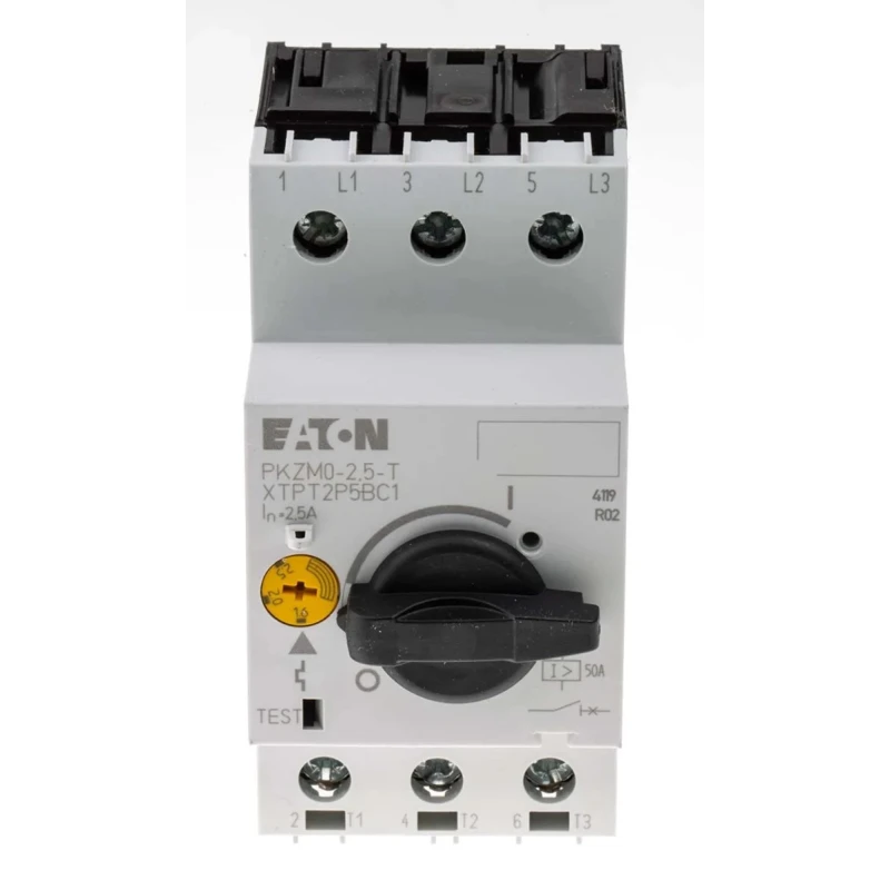 Eaton Motor Protection Circuit Breaker 1.6A to 2.5A, 3 Poles, 690V AC, Current Transformer Sensing 088913 PKZM0-2,5-T