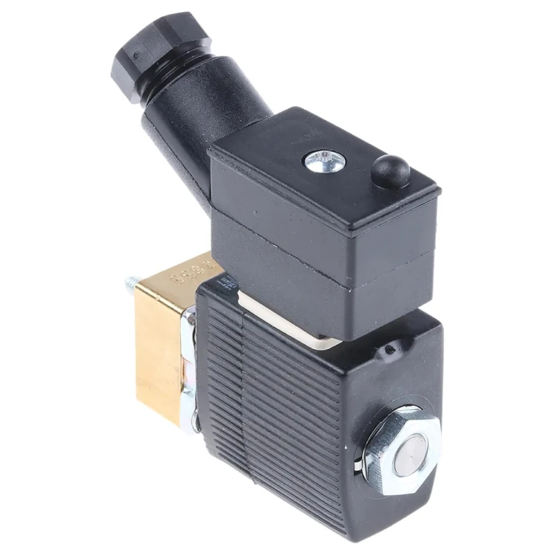 Burkert Brass 2 Port Normally Closed Solenoid Valve 24V DC, 1.2mm Orifice, 12 bar Max Pressure 134115