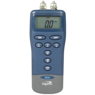 Digitron 2000P Differential Digital Pressure Meter With 2 Pressure Ports Max 2 bar 2022P7-2BAR