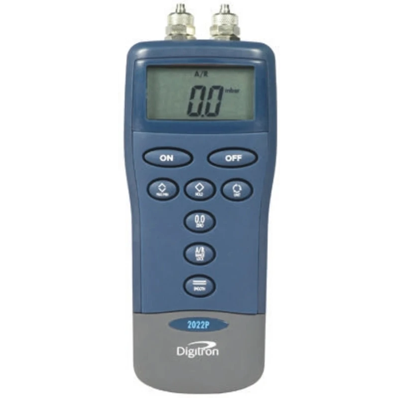 Digitron 2000P Differential Digital Pressure Meter With 2 Pressure Ports Max 2 bar 2022P7-2BAR