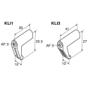 Turck KLI3 Series Mounting Clamp 160 mm for Use with IKE, IKM, IKT, Rectangular Sensor, Tie-Rod Cylinders KLI3