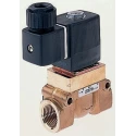 Burkert 2 Port Normally Closed Brass Body Solenoid Valve 110V AC, 12mm Orifice, Series 5404 134592
