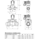 Burkert 2 Port Normally Closed Brass Body Solenoid Valve 110V AC, 12mm Orifice, Series 5404 134592