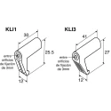 Turck Sensor Accessory Fixing Clamp 100 mm for Use with IKE, IKM, IKT Rectangular Sensor KLI1