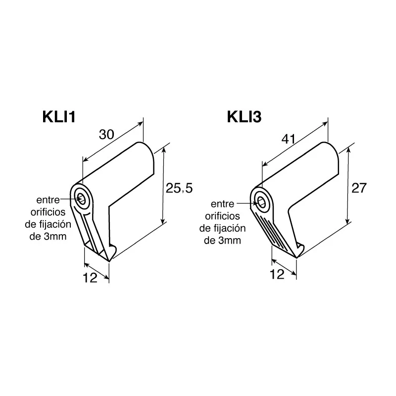 Turck Sensor Accessory Fixing Clamp 100 mm for Use with IKE, IKM, IKT Rectangular Sensor KLI1