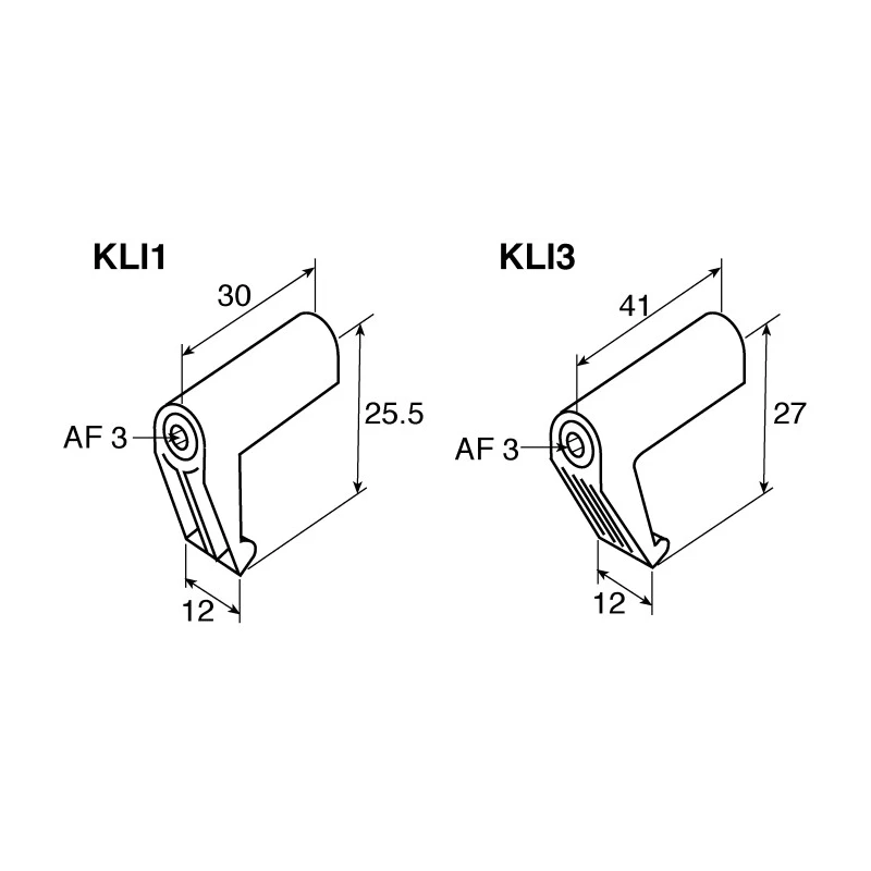 Turck Sensor Accessory Fixing Clamp 100 mm for Use with IKE, IKM, IKT Rectangular Sensor KLI1