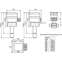Burkert 8045 Series Digital Flow Meter G 2 In, Polyphthalamide Body, 60°C Max Operating Temp, Model 426506