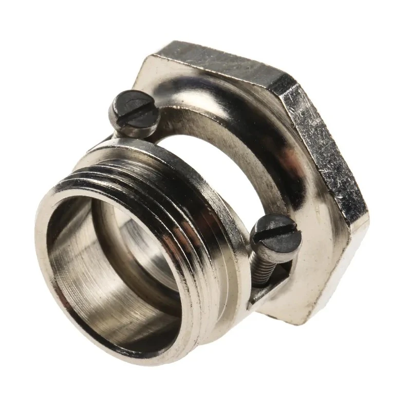 HARTING Cable Gland PG16, Metal, Grey, 2 Contacts, HAN Series, Thread Size M3, Heavy Duty Power Connector 09000005103