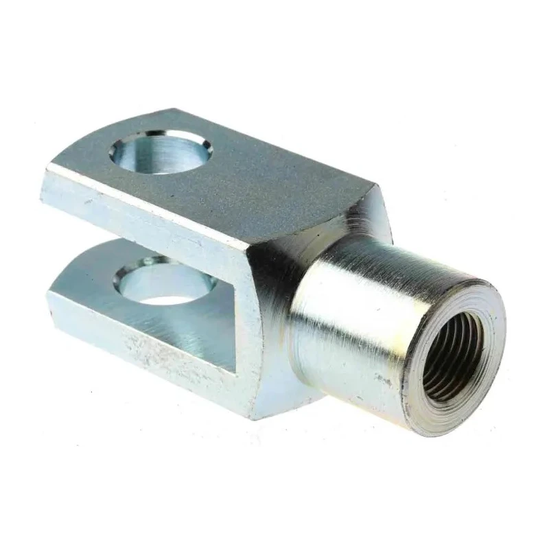 RS PRO Steel Clevis M16 x 2 Rod Connection Thread, 83 mm Length, 32 mm Width, Zinc Plated Finish 312-0191