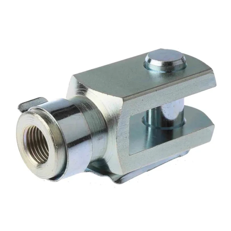 RS PRO Steel Clevis M16 x 2 Rod Connection Thread, 83 mm Length, 32 mm Width, Zinc Plated Finish 312-0191