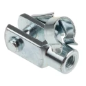 RS PRO Steel Clevis M5 x 0.8 Rod Thread, Ball Diameter 5 mm, Overall Length 26 mm, Width 10 mm 312-0258