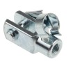 RS PRO Steel Clevis M5 x 0.8 Rod Thread, Ball Diameter 5 mm, Overall Length 26 mm, Width 10 mm 312-0258
