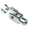 RS PRO Steel Clevis M5 x 0.8 Rod Thread, Ball Diameter 5 mm, Overall Length 26 mm, Width 10 mm 312-0258