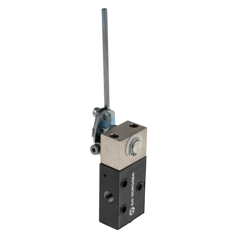 Norgren Rod Lever Pneumatic Manual Control Valve S666 Series G 1/8 Port Size 3/2 Function 10 bar Pressure S/666/106
