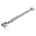RS PRO Stainless Steel Jaw to Jaw Rigging Screw M12 Thread Electro Polished Finish 245mm-360mm 620g 312-3601
