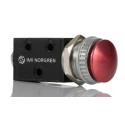 Norgren Push Button Pneumatic Manual Control Valve G 1/8, Die Cast Zinc Body, 10 Bar Pressure, Red Button PS/666/1/R
