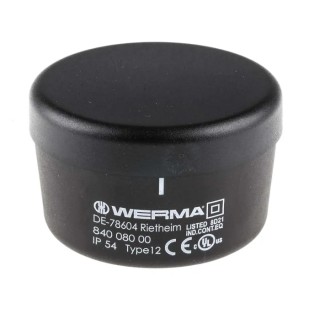 Werma 840 Series Terminal Unit 230V AC/DC Tube Mount IP54 70mm Diameter 30.5mm Height IP54