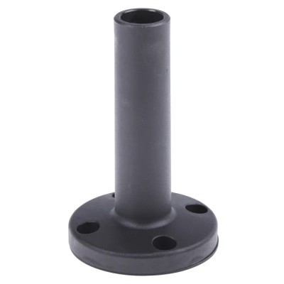 Werma KombiSIGN 70 Series Mounting Base with Tube, 70mm Base Diameter, 110mm Height, Black Housing 975.840.10