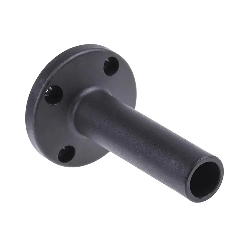 Werma KombiSIGN 70 Series Mounting Base with Tube, 70mm Base Diameter, 110mm Height, Black Housing 975.840.10